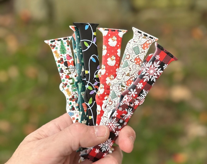 Fall christmas watch bands for apple watch samsung  christmas fall watch band women iwatch  20 22 38 40 41 42 44 45 49mm gift
