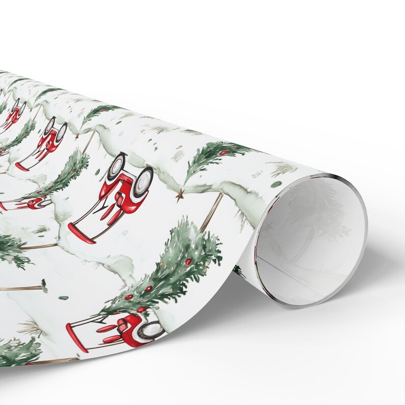 Golf Gift Wrapping Paper Roll, Christmas Gift Wrap for Him, Glossy Golf Cart Gift Wrap - Holiday Golf Gift Wrap, Golf Themed Wrapping Paper, image 7