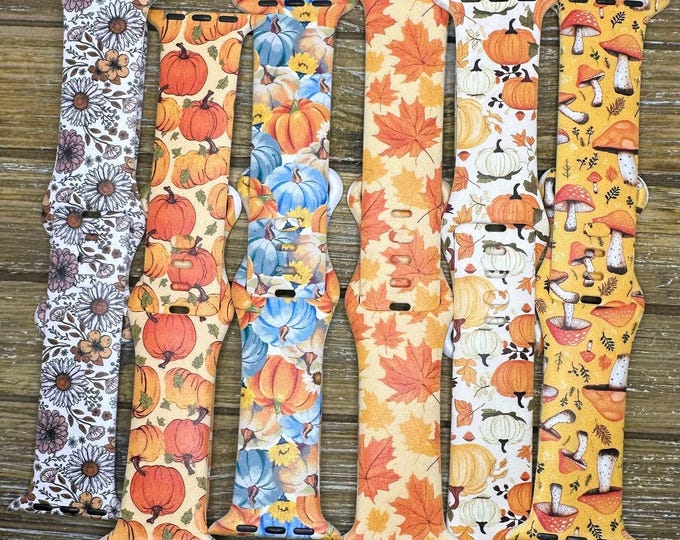 Fall women's watch bands for apple watch samsung fitbit iwatch halloween jewelry gift 20 22 38 40 41 42 44 45 49mm gift