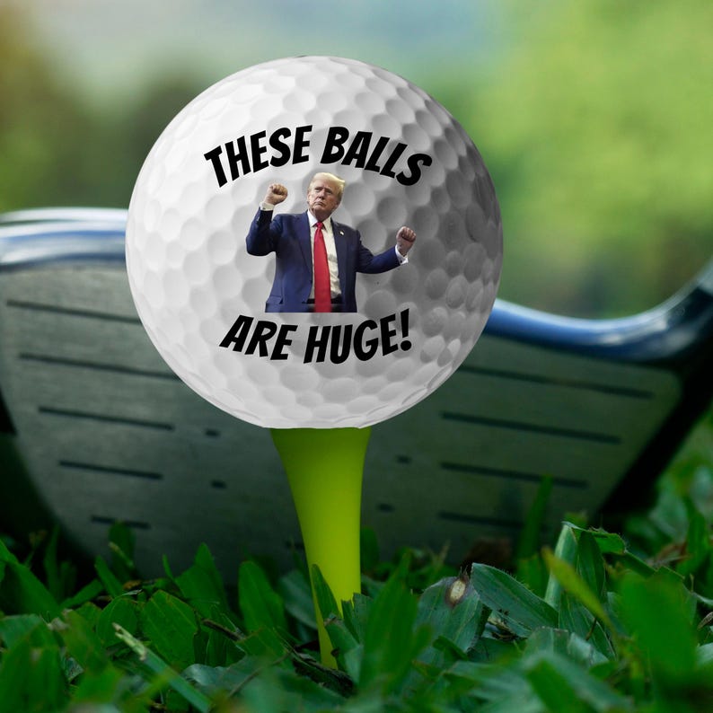 Pelotas de golf graciosas, regalo de broma, ayuda, estoy perdido, pelota de golf de Joe Biden, pelotas de golf, regalo para hombre confundido, Joe el dormilón, regalo de broma para él, regalo de Navidad These Balls Are Huge