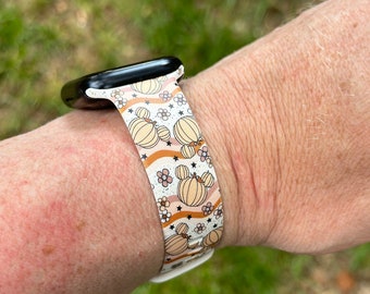 Fall Halloween Watch Band for Apple Watch Samsung Fitbit Mouse Pumpkins Autumn iWatch  20 22 38 40 41 42 44 45 49mm halloween jewelry