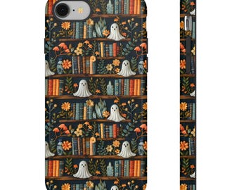 Boho Book Ghost Phone Case: Halloween Protective Case