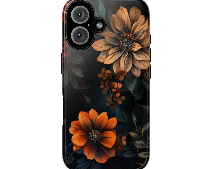 Gothic Floral iPhone Case: Dark Academia Victorian Design