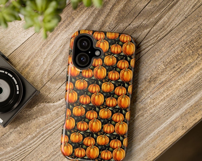Pumpkin Spice MagSafe Phone Case: Fall Season Accessory