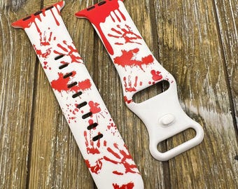 Phlebotomy nurse watch band for apple iwatch tpu silicone blood band 38mm 40mm 41mm 42mm 44mm 45mm costume gift