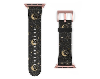 Moon Stars Women's Apple Watch Band Strap 38-49mm Series 1-11 Ultra Gift for her