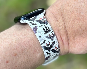 Halloween bats watch band for apple watch women halloween jewelry straps 38mm 40mm 41mm 42mm 44mm 45mm 49mm