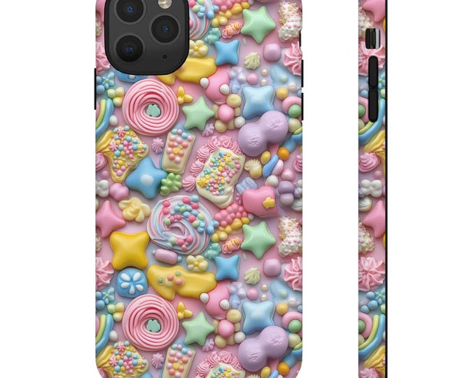 Decoden Candy Phone Case: Vibrant Pastel 3D Wrap