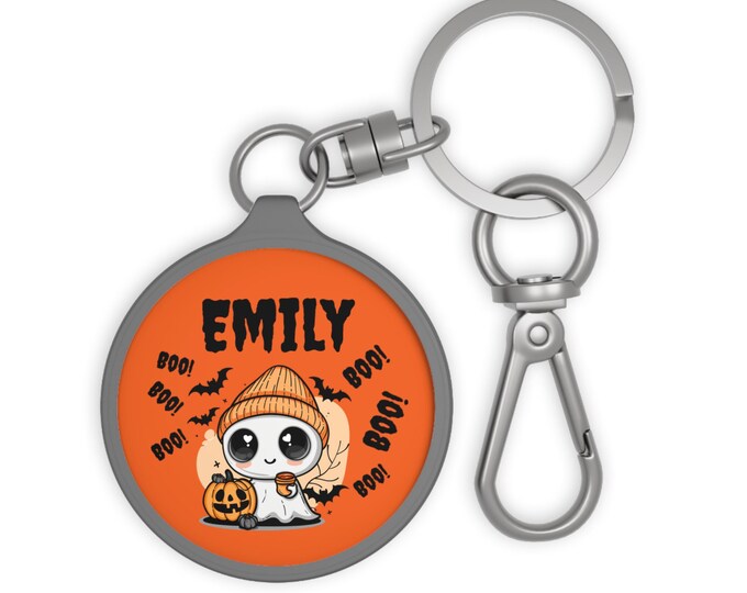 Halloween Ghost Keychain: Spooky Fall Accessory