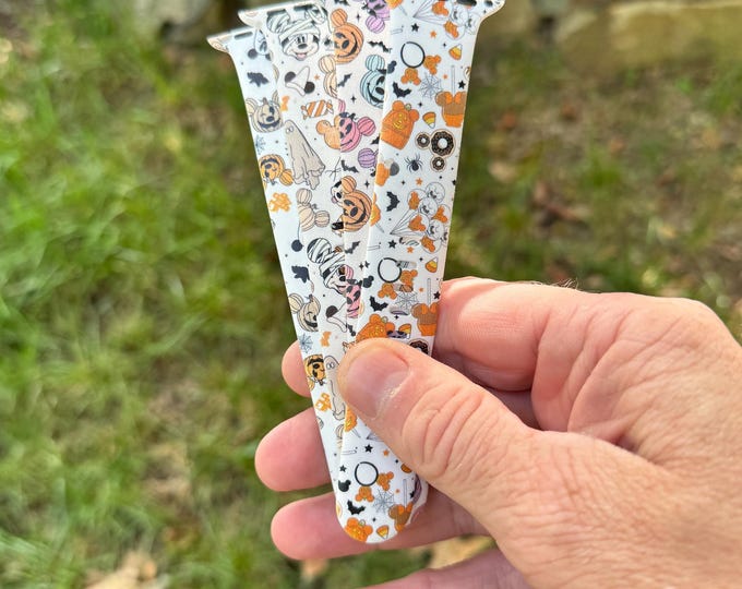 Fall halloween watch band for apple watch mouse collection halloween jewelry autumn iwatch 20 22 38 40 41 42 44 45 49mm gift