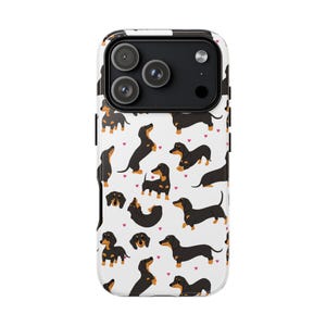 Weiner Dog Phone Case Cover Dachshund iPhone 17 16 15 Pro Max, 14 Plus, 13, 12, 11 & Samsung S26 S25 S24 S23 S22 Phone Case Dog Mom Case