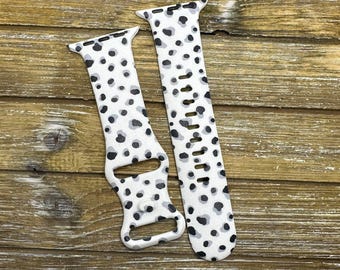 Spots watch band for apple samsung women's cute watch band dog dalmatian 38mm 40mm 41mm 42mm 44mm 45mm 49mm gift