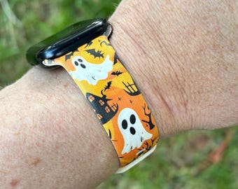 Halloween watch band for apple watch women classic halloween  ghosts jewelry straps 38mm 40mm 41mm 42mm 44mm 45mm 49mm