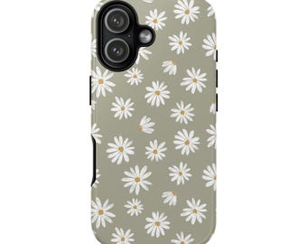 Floral Daisies Phone Case For iPhone 17 16 15 14 13 Pro Max Mini Samsung Galaxy S25 S24 S23 S22 Watercolor Aesthetic  Spring Floral Gift