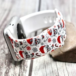 Christmas watch band for apple watch samsung santa skulls silicone 38mm 40mm 41mm 42mm 44mm 45mm gift