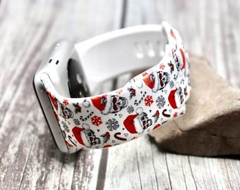 Christmas watch band for apple watch samsung santa skulls silicone 38mm 40mm 41mm 42mm 44mm 45mm gift