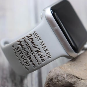 Waymaker christliches Uhrenarmband kompatibel mit Apple Watch 38 mm 40 mm 41 mm 42 mm 44 mm 45 mm Geschenk