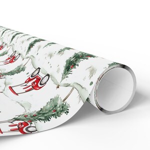 Golf Gift Wrapping Paper Roll, Christmas Gift Wrap for Him, Glossy Golf Cart Gift Wrap - Holiday Golf Gift Wrap, Golf Themed Wrapping Paper, image 16