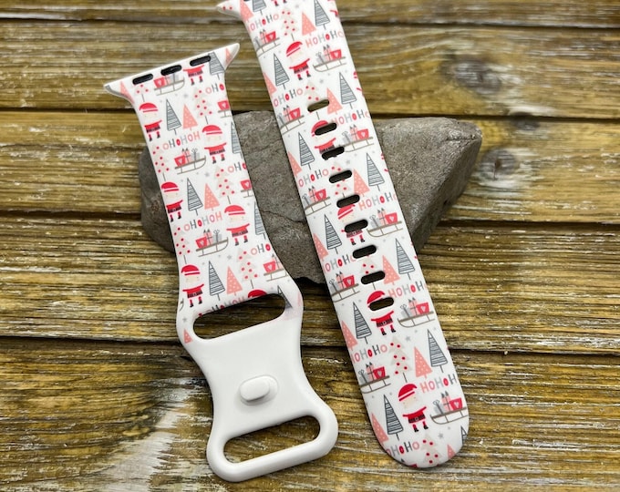 Santa watch band for apple christmas watch  38mm 40mm 41mm 42mm 44mm 45mm spooky band gift