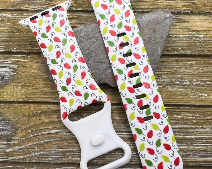 Christmas lights watch band  for apple watch 38mm 40mm 41mm 42mm 44mm 45mm gift