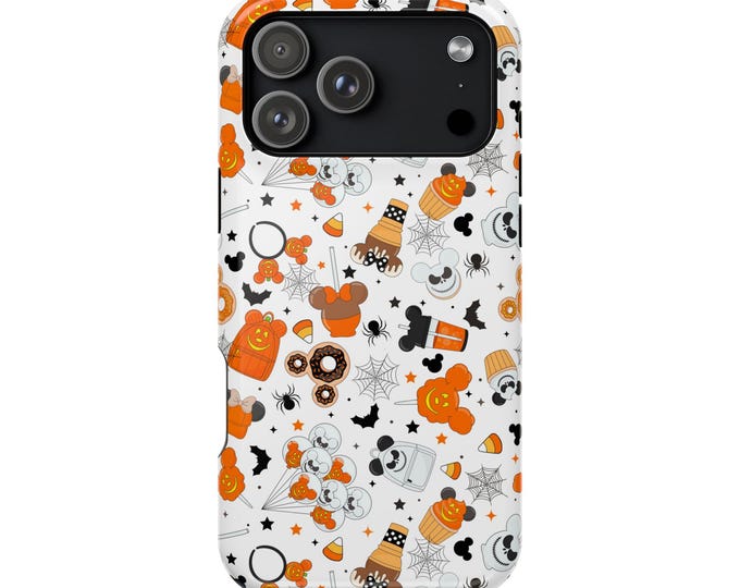 Spooky Halloween Mouse Phone Case: Magnetic MagSafe Cover for iPhone 13-16 Pro/Plus Series