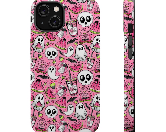 Cute Halloween Phone Case for iPhone 16 15 14 13 Magsafe – Spooky Summerween Gift for Her, Fall Aesthetic Case
