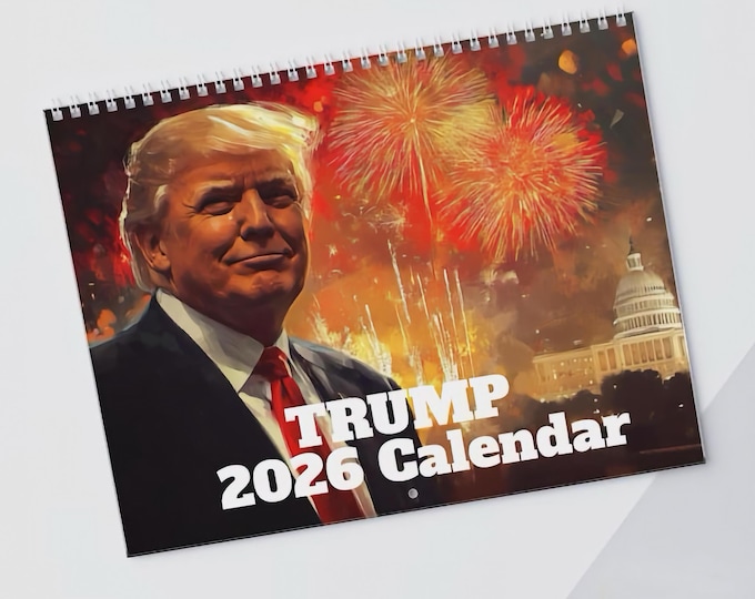 Trump 2026 Wall Calendar Funny Gag Gifts Dad Him Secret Santa