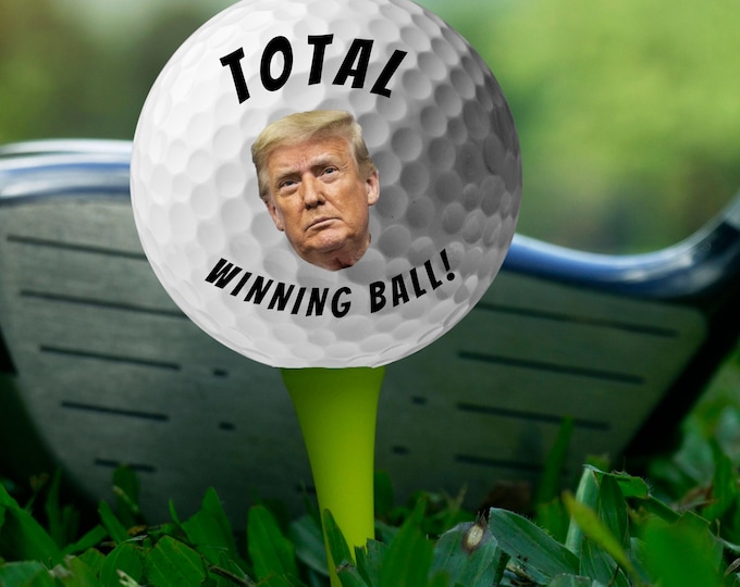 Funny Golf Balls Trump  Bernie and More Custom Golf Gifts for Men
