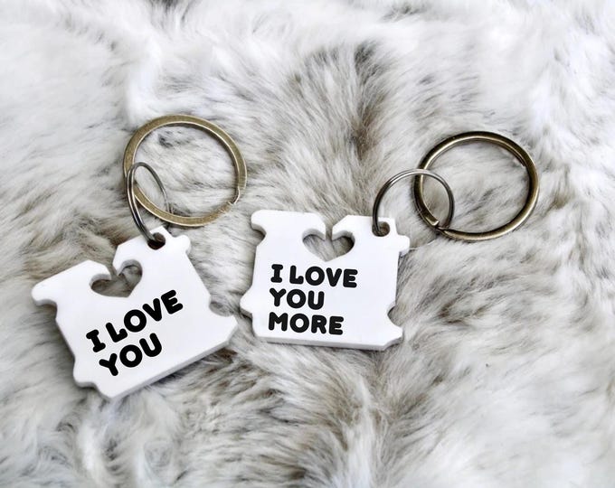 Best Wife Keychain, Best Husband, Bread Keychain, for Her, Boyfriend, acrylic, personalized, I love you more, Mother's Day Gift