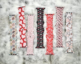Valentines collection silicone watch band for apple watch samsung fitbit 20mm 22mm 38mm 40mm 41mm 42mm 44mm 45mm 49mm gift