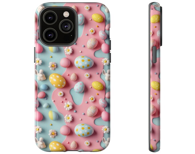 Easter Egg Pattern Phone Case: Protective Spring Design