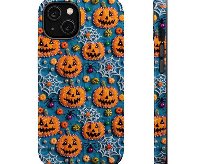 Halloween Pumpkin Phone Case: MagSafe Compatible, Spooky Gift