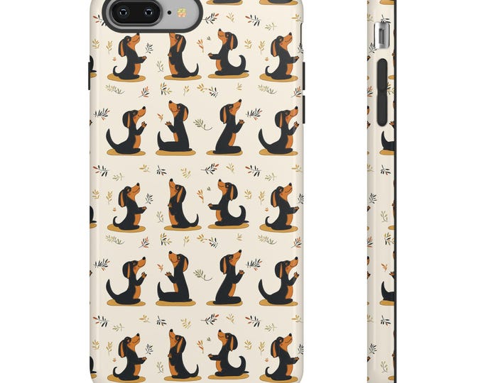 Dachshund Dog Phone Case Cover for iPhone 16 15 Pro Max, 14 Plus, 13, 12, 11 & Samsung S24 S23 S22 Yoga Dog