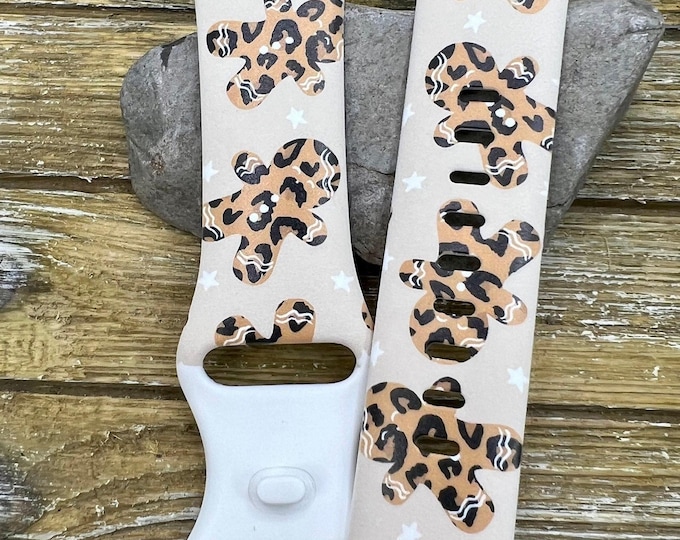 Christmas gingerbread watch band  for apple watch 38mm 40mm 41mm 42mm 44mm 45mm samsung 20mm 22mm gift