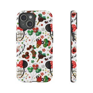 Christmas Phone Case Cover fit for iPhone 15 Pro Max, 14 Plus, 13, 12, 11, XR, XS & Samsung S23, S22, A54, A53, Pixel 8, 7 Mouse case