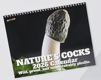 Natures Cocks 2026 Calendar Secret Santa Gag White Elephant
