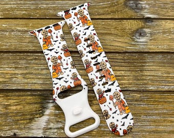 Cute halloween watch band for apple  iwatch strap halloween jewelry tpu silicone 38mm 40mm 41mm 42mm 44mm 45mm gift