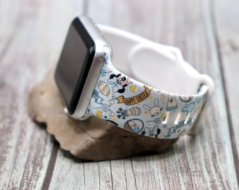 Easter mouse watch band for apple watch samsung silicone spring  20mm 22mm 38mm 40mm 41mm 42mm 44mm 45mm gift gift