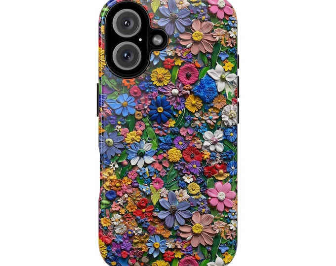 3D Wildflower Phone Case: Impact Resistant Floral Design