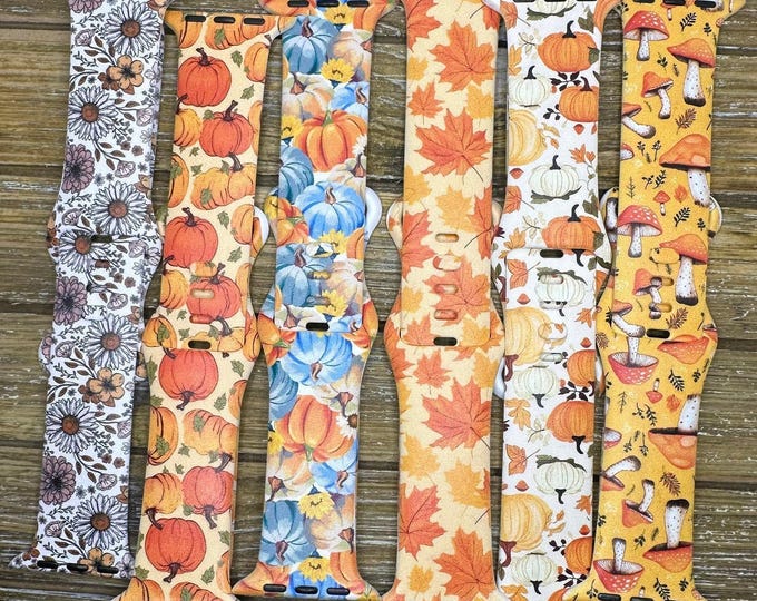 Autumn fall watch bands for apple watch samsung fitbit iwatch  20 22 38 40 41 42 44 45 49mm gift