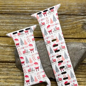 Holiday santa watch band compatible with apple watch  38mm 40mm 41mm 42mm 44mm 45mm spooky band gift
