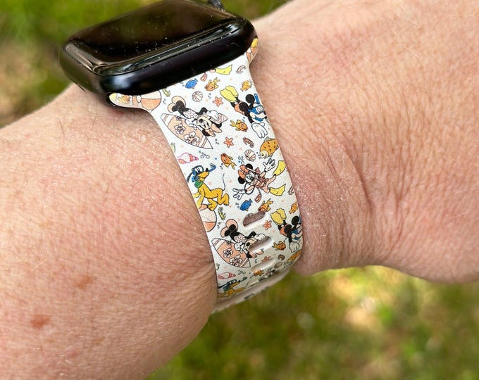 Travel mouse watch band park for apple watch magical mouse iwatch samsung band silicone 38/40/41 42/44/45/49 strap gift