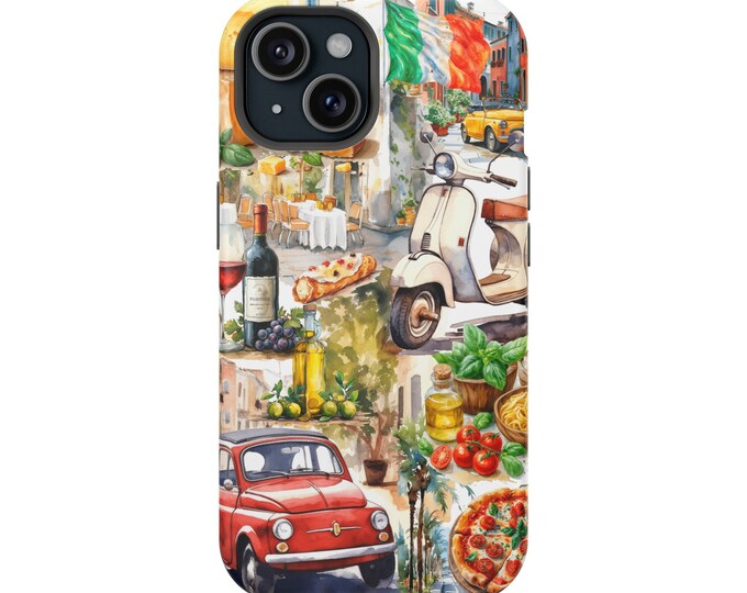 Aesthetic Summer Phone Case – Italian Travel Postcard for iPhone & Samsung – European Vacation Gift