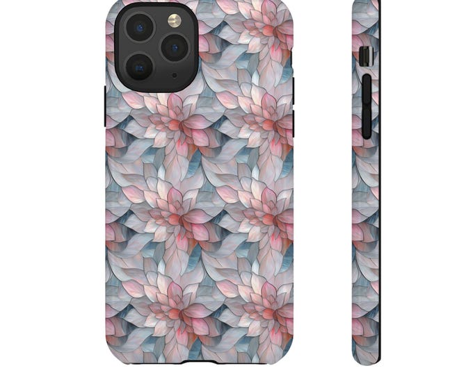 Floral Phone Case: Blush Pink Dahlia, Elegant Flower Design
