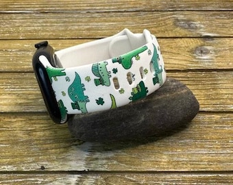 St patricks day watch band for apple samsung flowers dino band iwatch strap 40mm 41mm 42mm 44mm 45mm