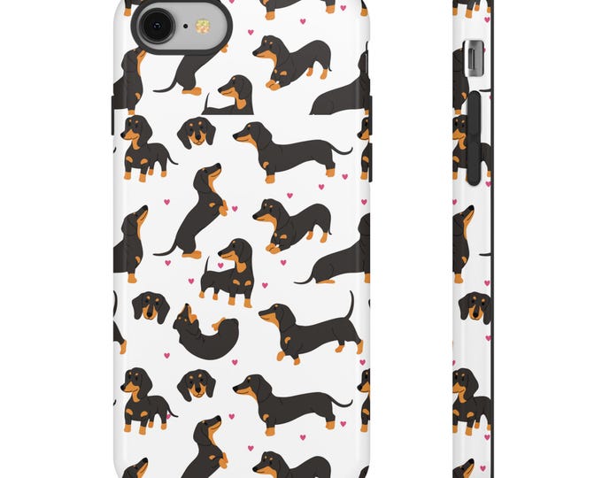 Weiner Dog Phone Case Cover Dachshund Phone Case Dog Mom Case for iPhone 16 15 Pro Max, 14 Plus, 13, 12, 11 & Samsung S24 S23 S22
