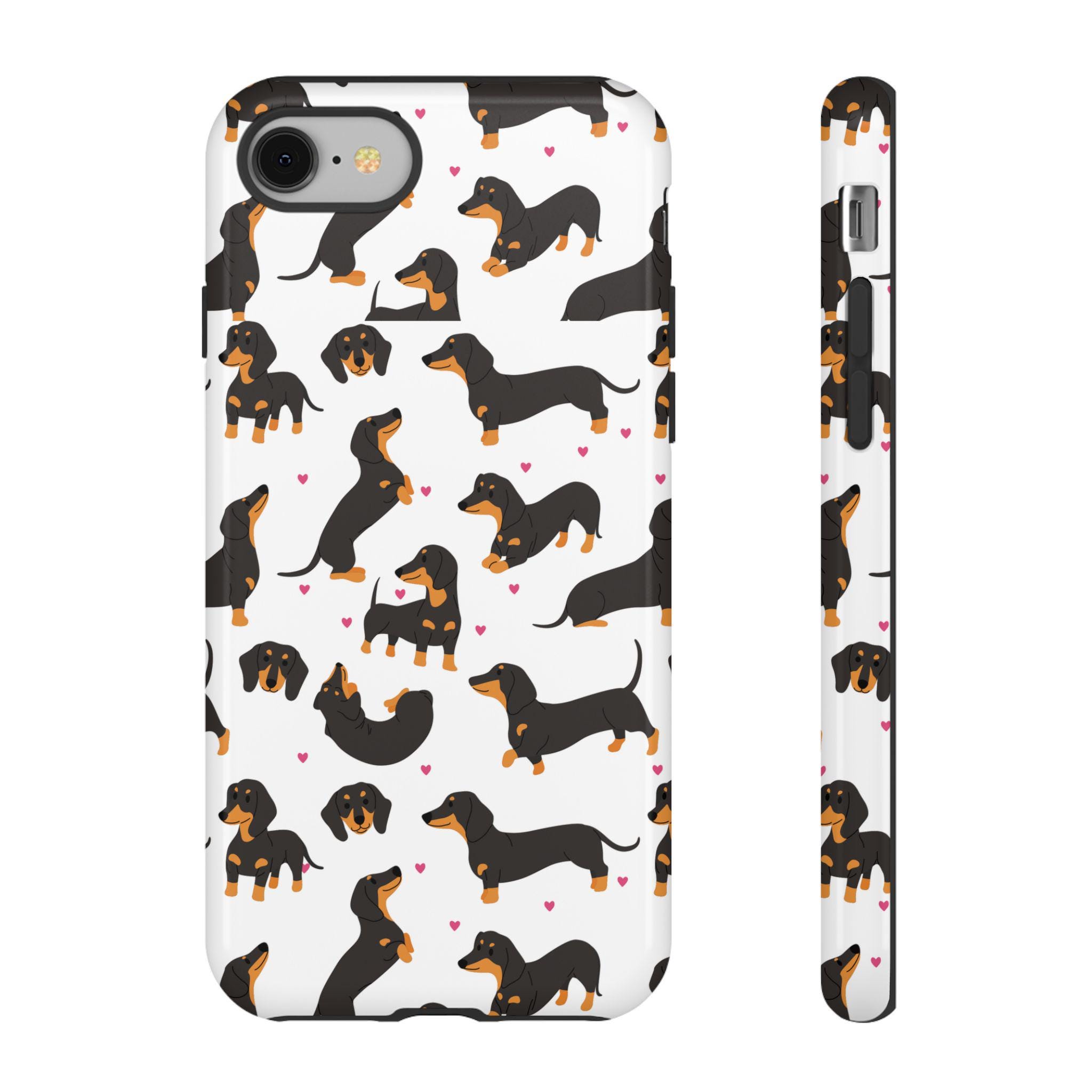 Dachshund Phone Case Wallet - Tan Dachshund Phone Case Wallet - Tan