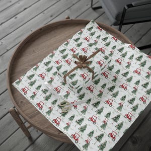 Golf Gift Wrapping Paper Roll, Christmas Gift Wrap for Him, Glossy Golf Cart Gift Wrap - Holiday Golf Gift Wrap, Golf Themed Wrapping Paper, image 8