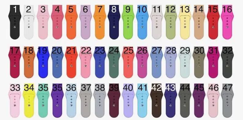 Correa de reloj Wildflower compatible con Apple Watch, correa de silicona de 38/40/41/42, 44/45/46/49, grabada con láser, regalo para el Día de la Madre. imagen 2