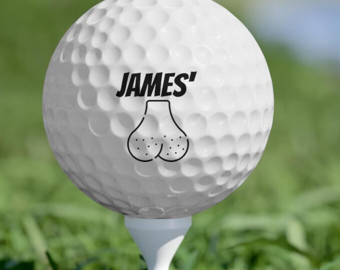 Funny Golf Balls, Gag Gift Holiday Personalized Golf Balls, Custom Golf Balls, Gifts for Men, Funny Gift for Man, Christmas Golfer Gift